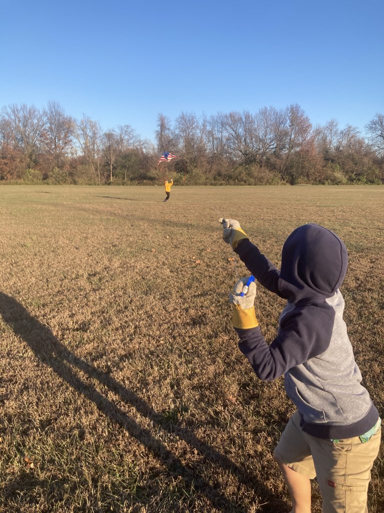 Launching a kite